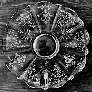 Fostoria Depression Glass Serving Platter